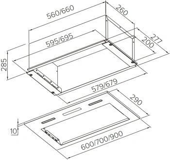 Вытяжка встраиваемая Haier HVX-BI772X