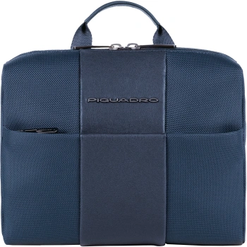 Косметичка Piquadro Brief2 BY3058BR2/BLU синий нейлон/натур.кожа