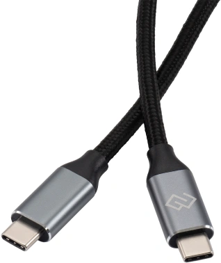 Кабель Digma D-TYPE-C-USB3.2-100W-4K-2M USB Type-C (m)-USB Type-C (m) 2м черный