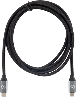 Кабель Digma D-TYPE-C-USB3.2-100W-4K-2M USB Type-C (m)-USB Type-C (m) 2м черный