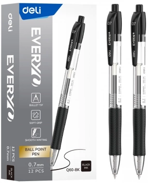 Ручка шариков. автоматическая Deli EveryU EQ60-BK