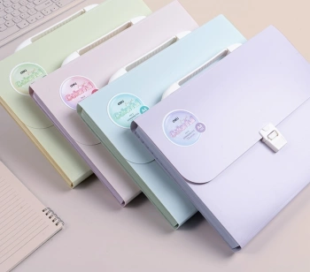 Папка-портфель Deli Colorful EF613 13 отдел. A4 полипропилен ассорти