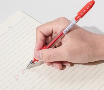 Ручка гелев. Deli EG150-RD