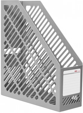 Лоток вертикальный Deli E9842 GREY 1отд. для бумаг серый пластик