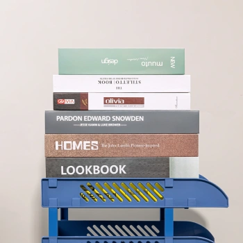 Лоток горизонтальный Deli E9213 BLUE сборный для бумаг 325x241x155мм синий пластик (упак.:3шт) пластиковый пакет