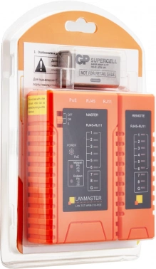 Тестер кабельный Lanmaster  LAN-TST-WRM-310-POE