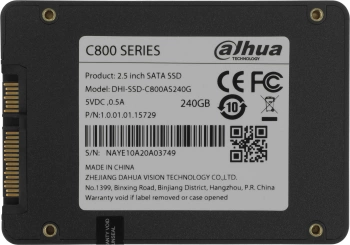 Накопитель SSD Dahua SATA-III 240GB DHI-SSD-C800AS240G C800A