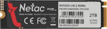 Накопитель SSD Netac PCIe 4.0 x4 2TB NT01NV5000T-2T0-E4X NV5000t