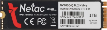 Накопитель SSD Netac PCIe 4.0 x4 1TB NT01NV7000Q-1T0-E4X NV7000Q