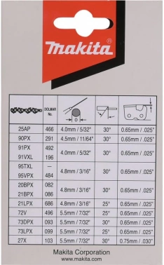 Цепь для цепных пил Makita 191H12-3