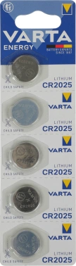 Батарея Varta Energy CR2025 BL5 Lithium 3V