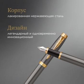 Ручка перьев. Parker IM Premium Grey Core GT