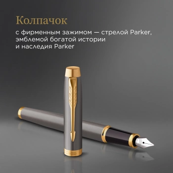 Ручка перьев. Parker IM Premium Grey Core GT