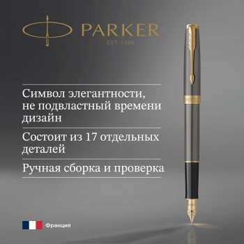 Ручка перьев. Parker Sonnet Grey Core GT