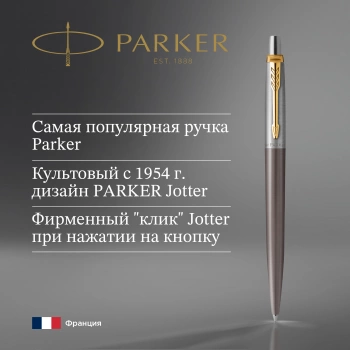 Ручка шариков. Parker Jotter Grey Core GT