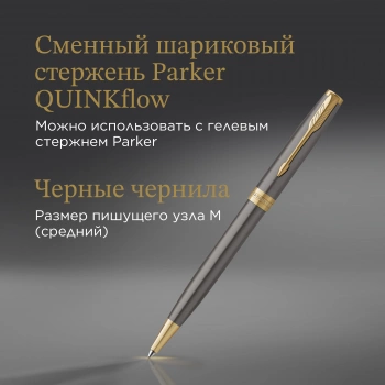 Ручка шариков. Parker Sonnet Grey Core GT