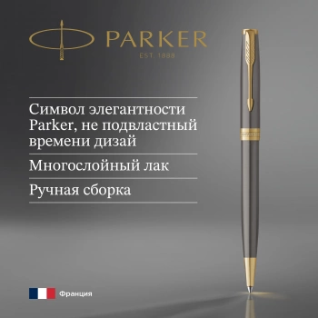 Ручка шариков. Parker Sonnet Grey Core GT