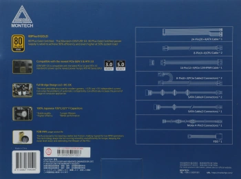 Блок питания Montech ATX 750W CENTURY GOLD G5