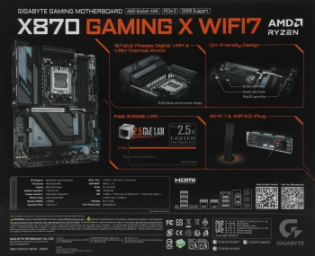 Материнская плата Gigabyte X870 GAMING X WIFI7