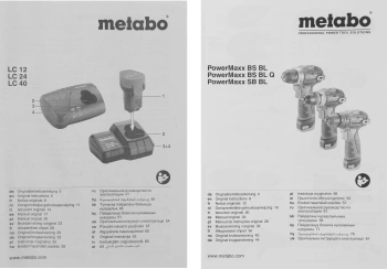 Дрель-шуруповерт Metabo Power Maxx BS BL