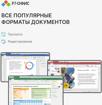 Офисное приложение Р7-Офис Профессиональный. Для бизнеса 1польз. бессрочно ТП 1г (R7DTB.UI.RT.NGUL0.0823.01BE)