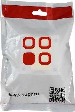 Розетка Suprlan 10-0310-1 наклад.RJ45 2 кат.6 UTP бел.