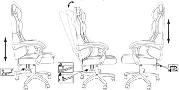 Кресло игровое Knight  Wolf