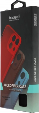 Чехол (клип-кейс) BoraSCO для Apple iPhone 16 Microfiber Case
