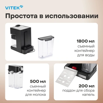 Кофеварка рожковая Vitek VT-8490