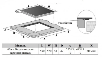Варочная поверхность Weissgauff HV 642 BSG