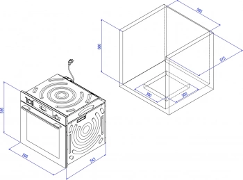Духовой шкаф Газовый Weissgauff WGO 702 D