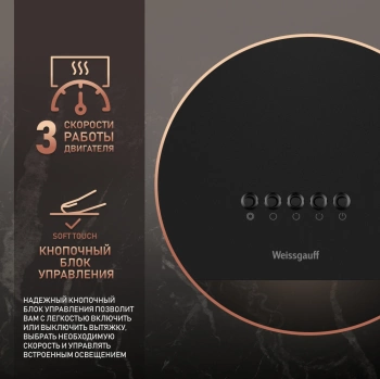 Вытяжка каминная Weissgauff Box 40 PB