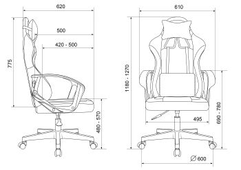Кресло игровое Knight  Optimum