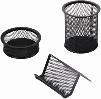 Настольный набор Brauberg (7 предметов) металл черный