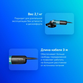 Углошлифовальная машина Makita 9558HNRX1