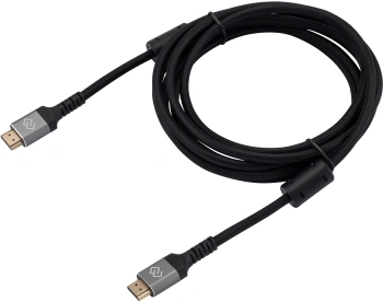 Кабель аудио-видео Digma HDMI (m)/HDMI (m) 3м. феррит.кольца позолоч.конт. черный (D-HDMI-2FF-V2.1-3M)