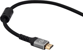 Кабель аудио-видео Digma HDMI (m)/HDMI (m) 3м. феррит.кольца позолоч.конт. черный (D-HDMI-2FF-V2.1-3M)