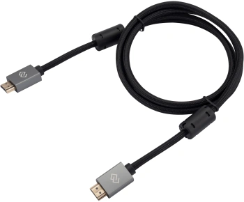 Кабель аудио-видео Digma HDMI (m)/HDMI (m) 1.5м. феррит.кольца позолоч.конт. черный (D-HDMI-2FF-V2.0-1.5M)