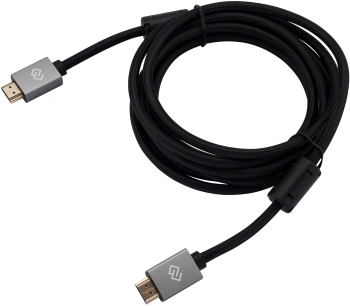 Кабель аудио-видео Digma HDMI (m)/HDMI (m) 3м. феррит.кольца позолоч.конт. черный (D-HDMI-2FF-V2.0-3M)