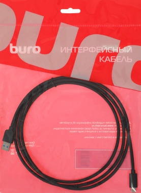 Кабель Buro BU-USB3.2-AC-1.8MB USB (m)-USB Type-C (m) 1.8м черный пакет