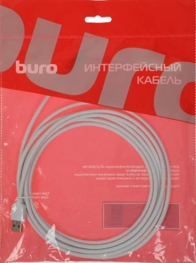 Кабель Buro BU-USB3.2-AC-3MW USB (m)-USB Type-C (m) 3м белый пакет