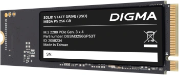 Накопитель SSD Digma PCIe 3.0 x4 256GB DGSM3256GP53T