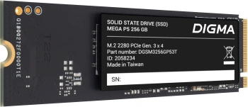 Накопитель SSD Digma PCIe 3.0 x4 256GB DGSM3256GP53T