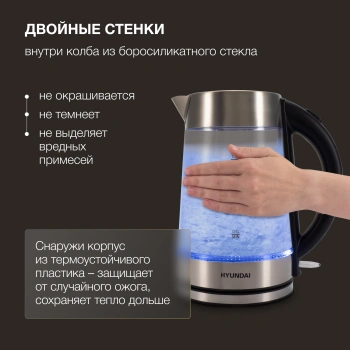 Чайник электрический Hyundai HYK-G7405