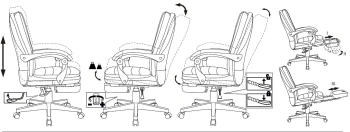Кресло руководителя Бюрократ  T-9950MSG-F