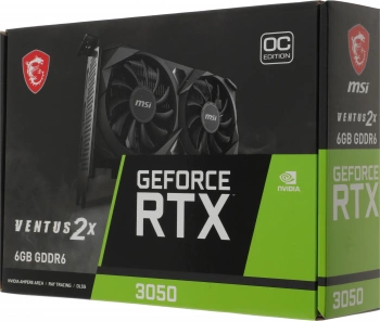 Видеокарта MSI PCI-E 4.0  RTX 3050 VENTUS 2X E 6G OC