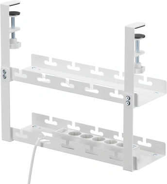 Кабель-канал Cactus CS-CM-400-2WT для столов 40x13.4x34.2см белый