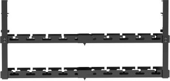 Кабель-канал Cactus CS-CM-700-2BK для столов 72.8x13.5x34.2см черный