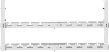Кабель-канал Cactus CS-CM-700-2WT для столов 72.8x13.5x34.2см белый