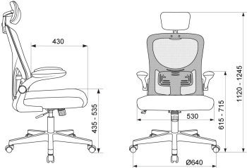 Кресло Бюрократ  MC-W101-H